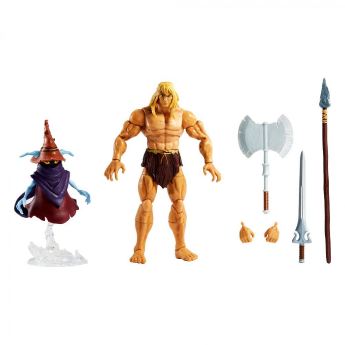 Masters Of The Universe: Revelation Masterverse Action Figures 2022 Deluxe Savage He-Man & Orko 18 Cm Mattel