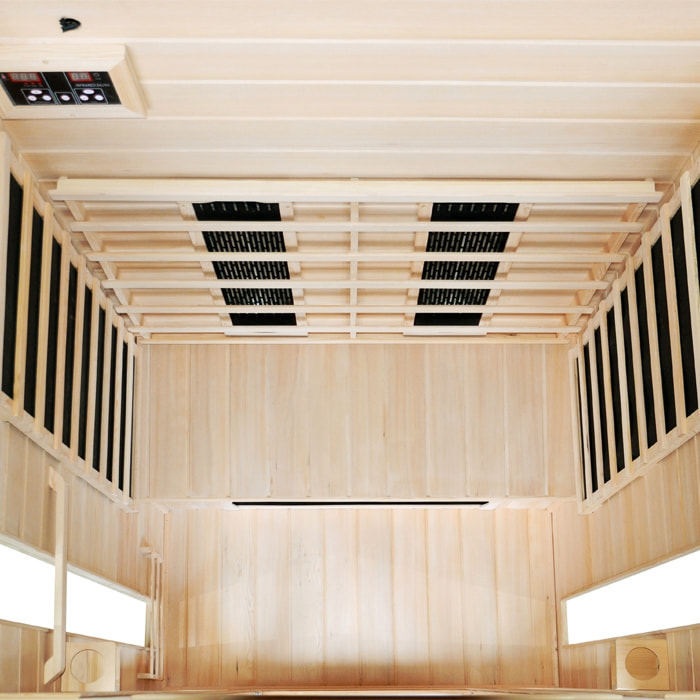 Cabine de sauna luxe infrarouge 2 places ABATE