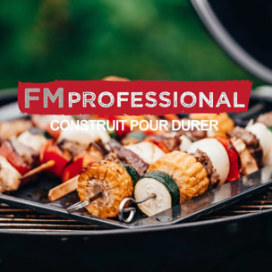 Planche à découper, hêtre avec rigolle et collecteur de sang 34 x 20 cm, par 2 FM Professional Gourmet édition