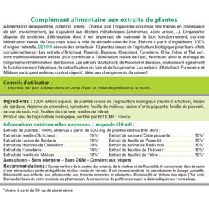 NUTRIEXPERT - Deto-X -Complément alimentaire BIO à base de plantes - Favorise le drainage et l'élimination des toxines - Cure de 20 j - Lot de 3 produits