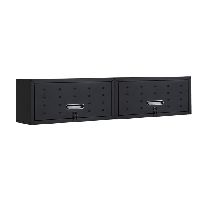 Lot de 2 meubles hauts de rangement pour garage BOBBY