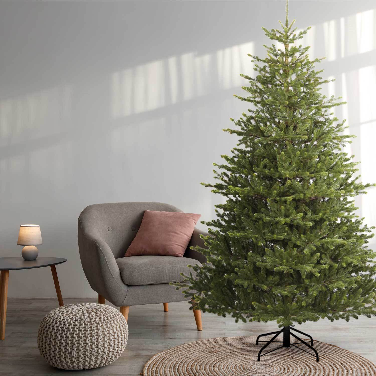 Senna - Albero di Natale effetto realistico in PE e PVC ø139x210H, 1124 rami