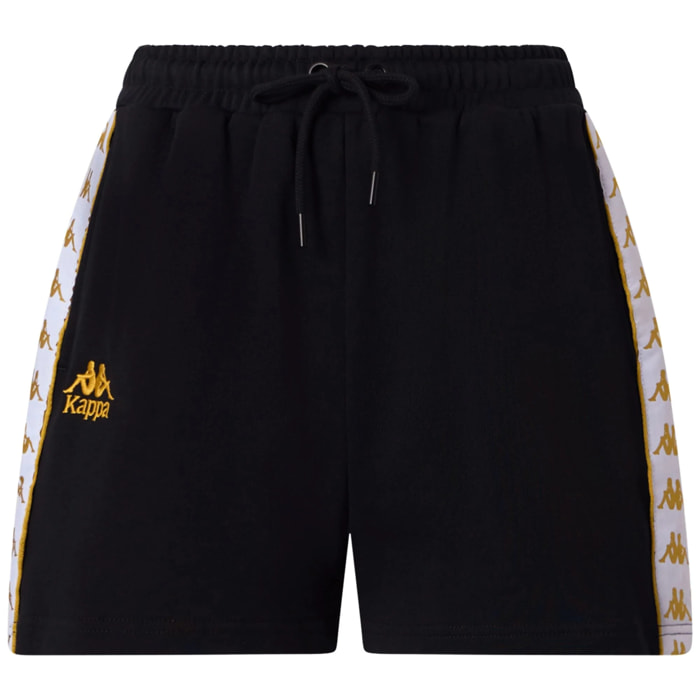 Kappa - Pantaloni Corti Donna Nero - 222 Banda Ivissa