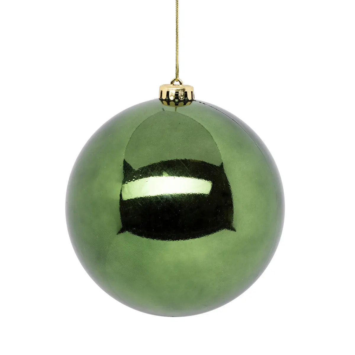 Maxi boule de noël 15cm vert olive