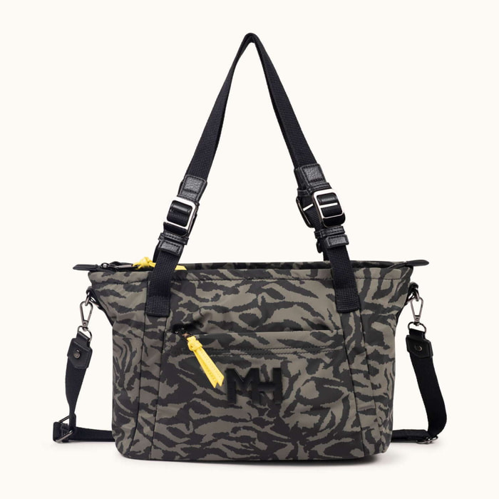 Bolso Tote Compacto Convertible Tiger ZONE CROSSBODY TOTE C/PRINT TIGER KHAKI