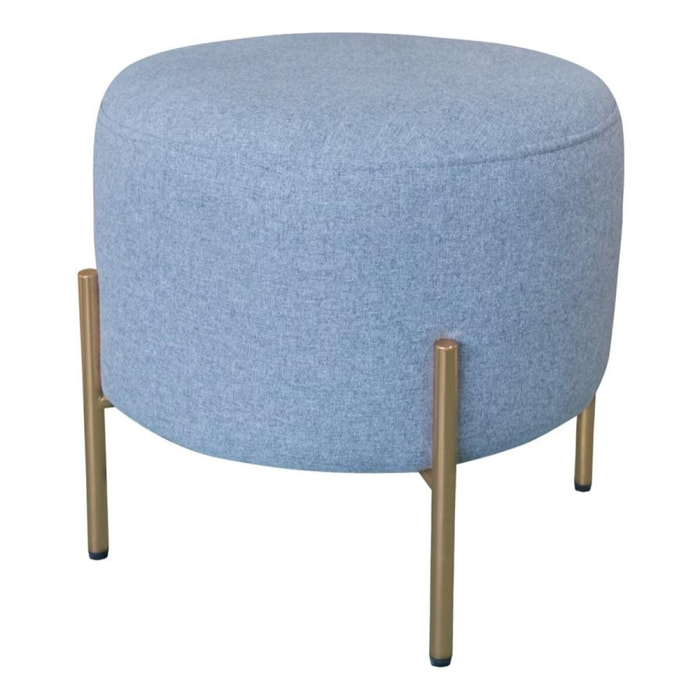 Pouf tondo 40x40 cm grigio scuro - Kate