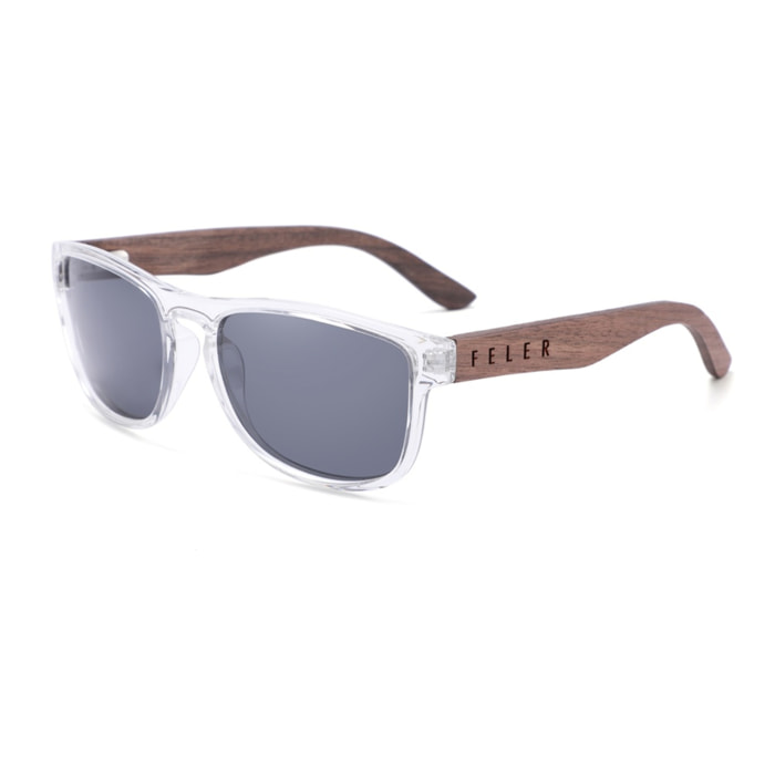Gafas de Sol Feler 1512-6 Polarizadas de Madera Unisex 52 mm