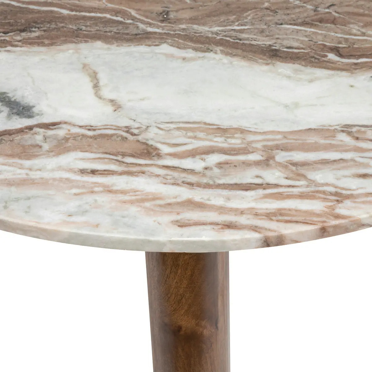 Table basse - marbre et manguier