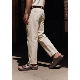 Sandalias Abiertas Unisex Hebilla Ajustable Vibe Marrón
