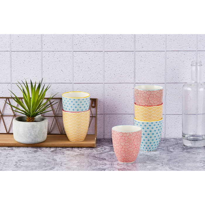Mug PATTERN 30cl - 6 pièces - Color