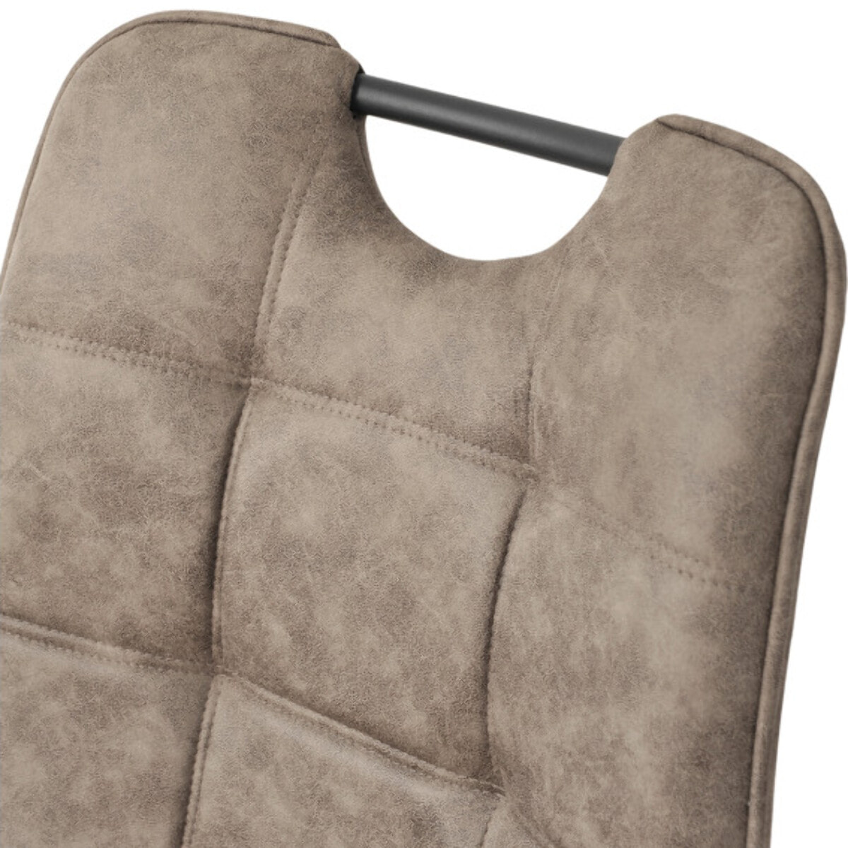 Chaise microfibre effet simili, poignée et pieds noirs - SPOOKY 2