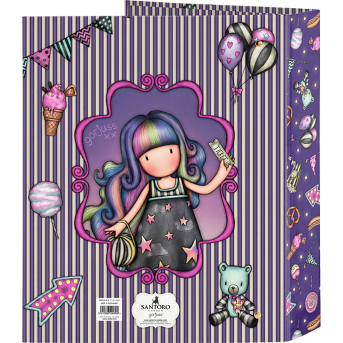 Carpeta f. 4 anillas 35mm lomo ancho gorjuss™ fairground "up and away"