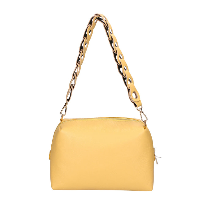 Borsa a spalla da donna - Modello Livia - Vera pelle - 26.0 x 16.0 x 9.0 cm