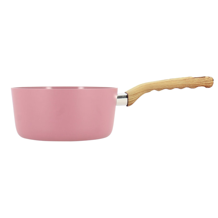 Casserole 20cm en aluminium recyclé lilas - tous feux COLORAMA
