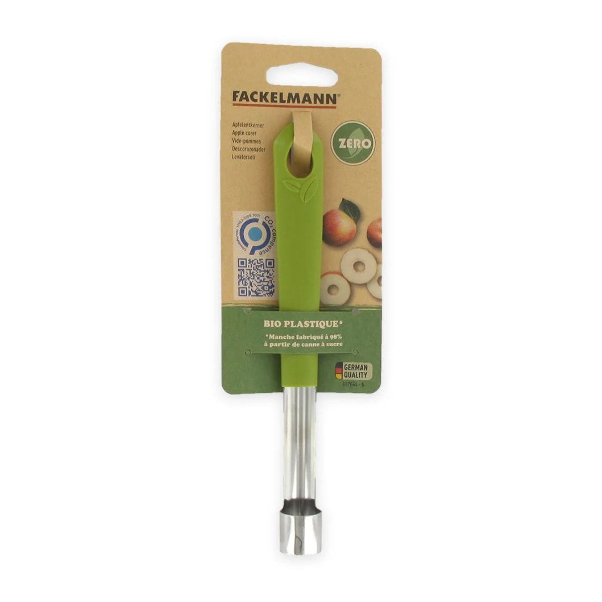 Vide pomme plastique biosourcé Fackelmann Gamme Zéro