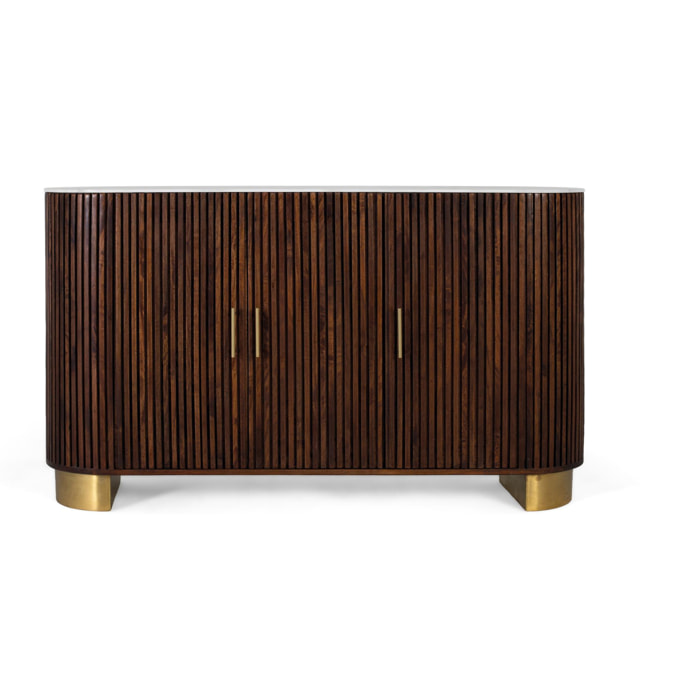 Aparador de Madera de Mango Estilo Art Déco Contemporáneo