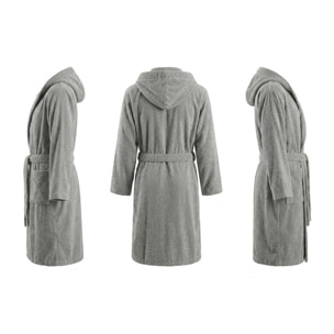 INTRECCI HOME Accappatoio Uomo e Donna, in Puro Cotone Jacquard 500 g, , Morbidezza Extra, Avvolgente, con Cappuccio e Tasche, Elegante e Confortevole,