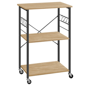 Carrello da Cucina Sonoma con Ruote e Ganci