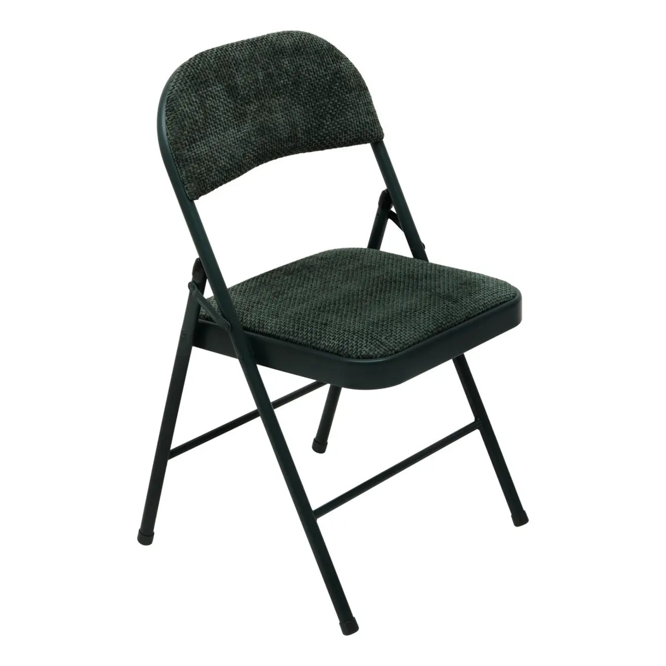 Chaise pliante avec assise renforcée velours Flexy+ vert