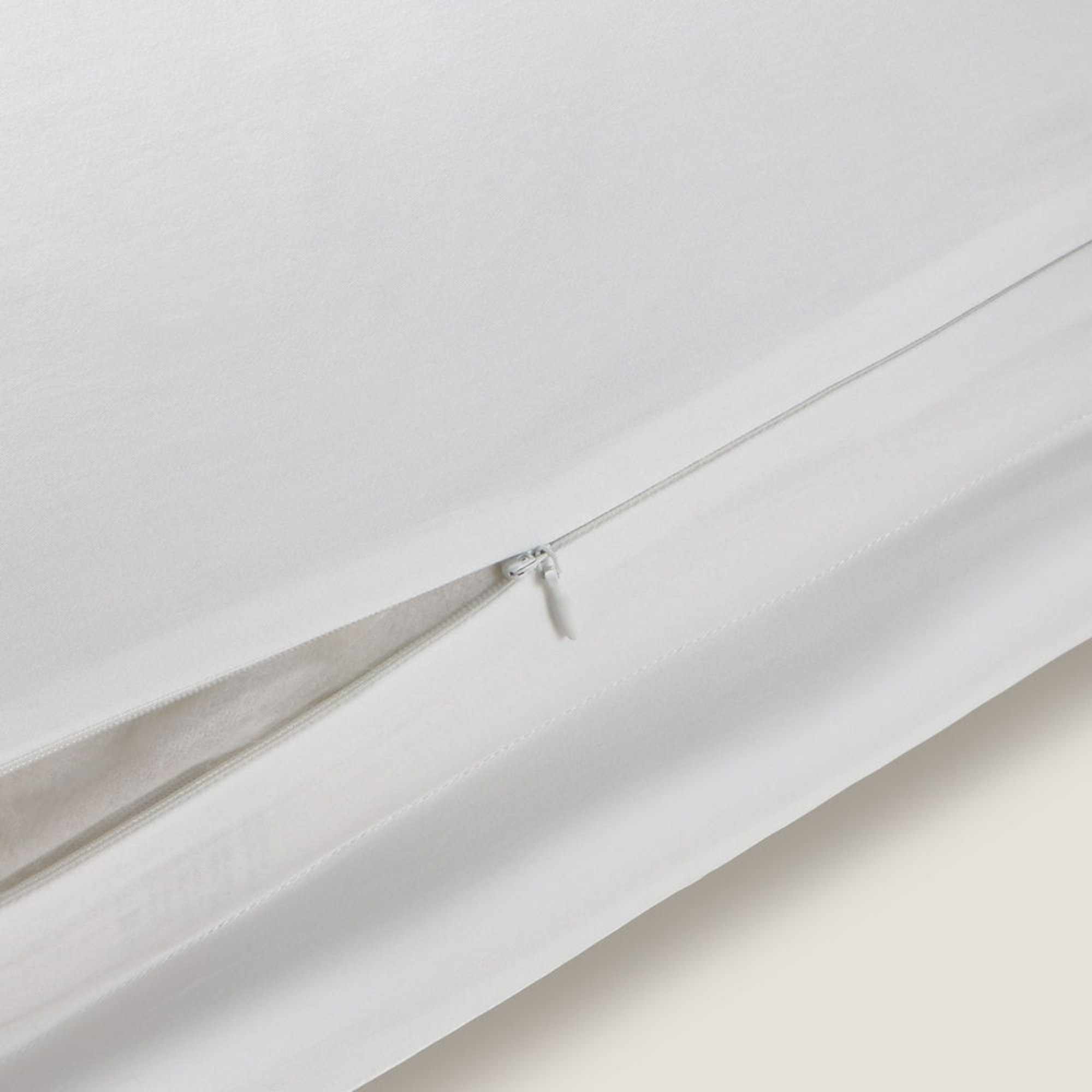 Funda de cuadrante seda y algodón satén Silkcot color blanco Seda