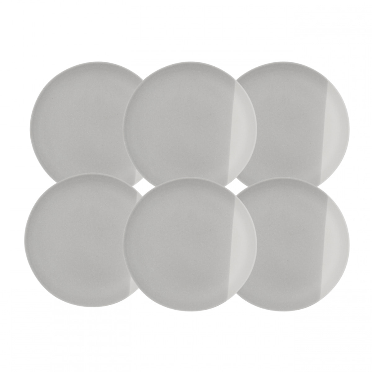 Lot de 6 assiettes à dessert, TERRE DE SIENNE