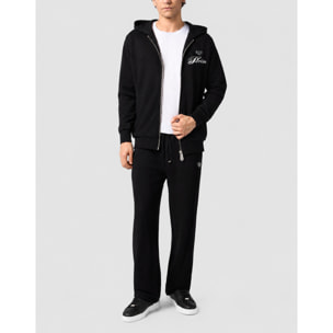 PHILIPP PLEIN Felpa con zip e cappuccio TEDDY
