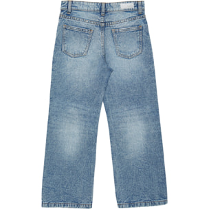 Jeans wide leg ricami