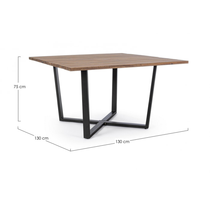 Tavolo HELSINKI piano 130x130 cm
