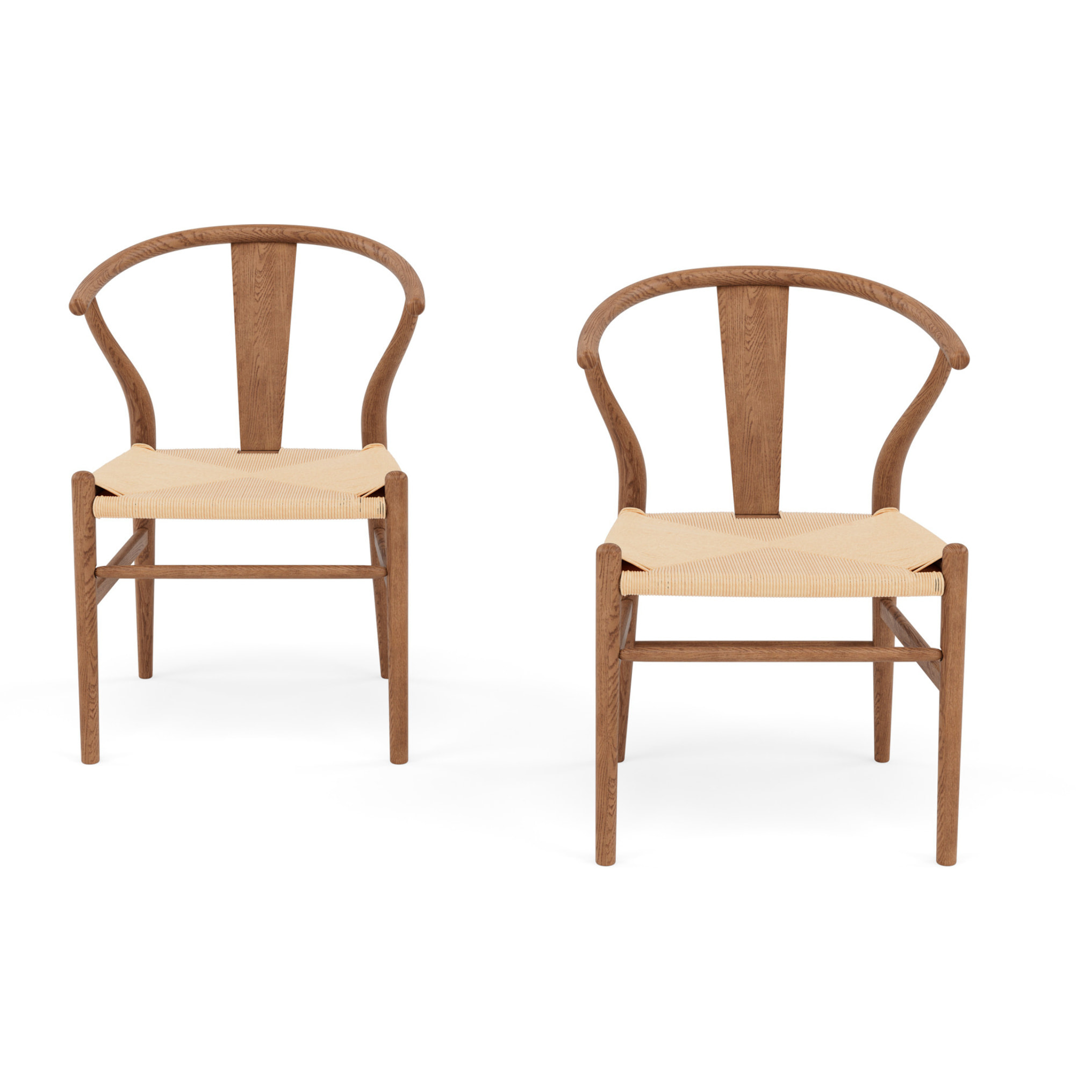 Bergen - lot de 2 chaises - bois d'hêtre - Bois