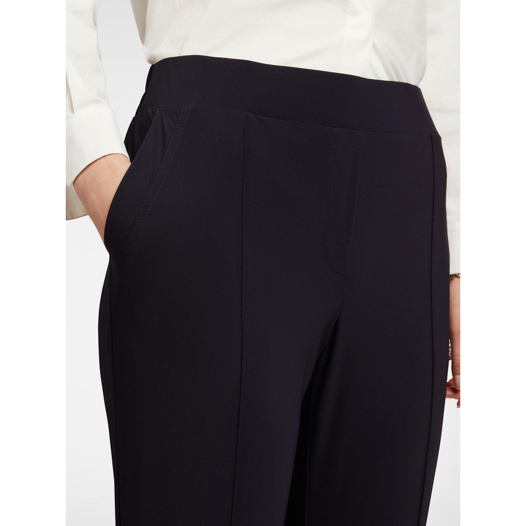 Elena Mirò - Pantaloni pull on gamba dritta - Blu