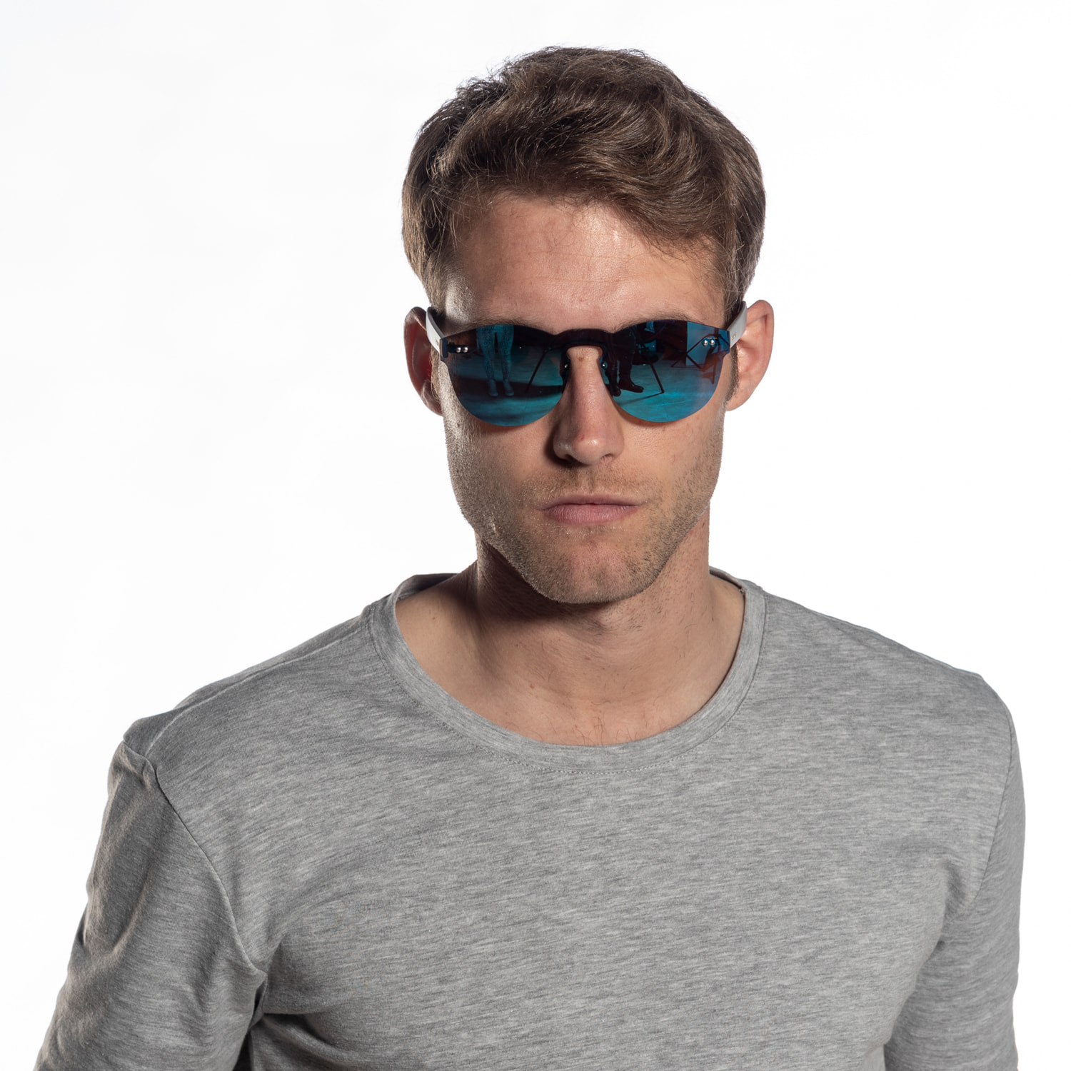 Gafas de sol PALO ALTO TALLIN - Plana revo azul cielo y brazo gris