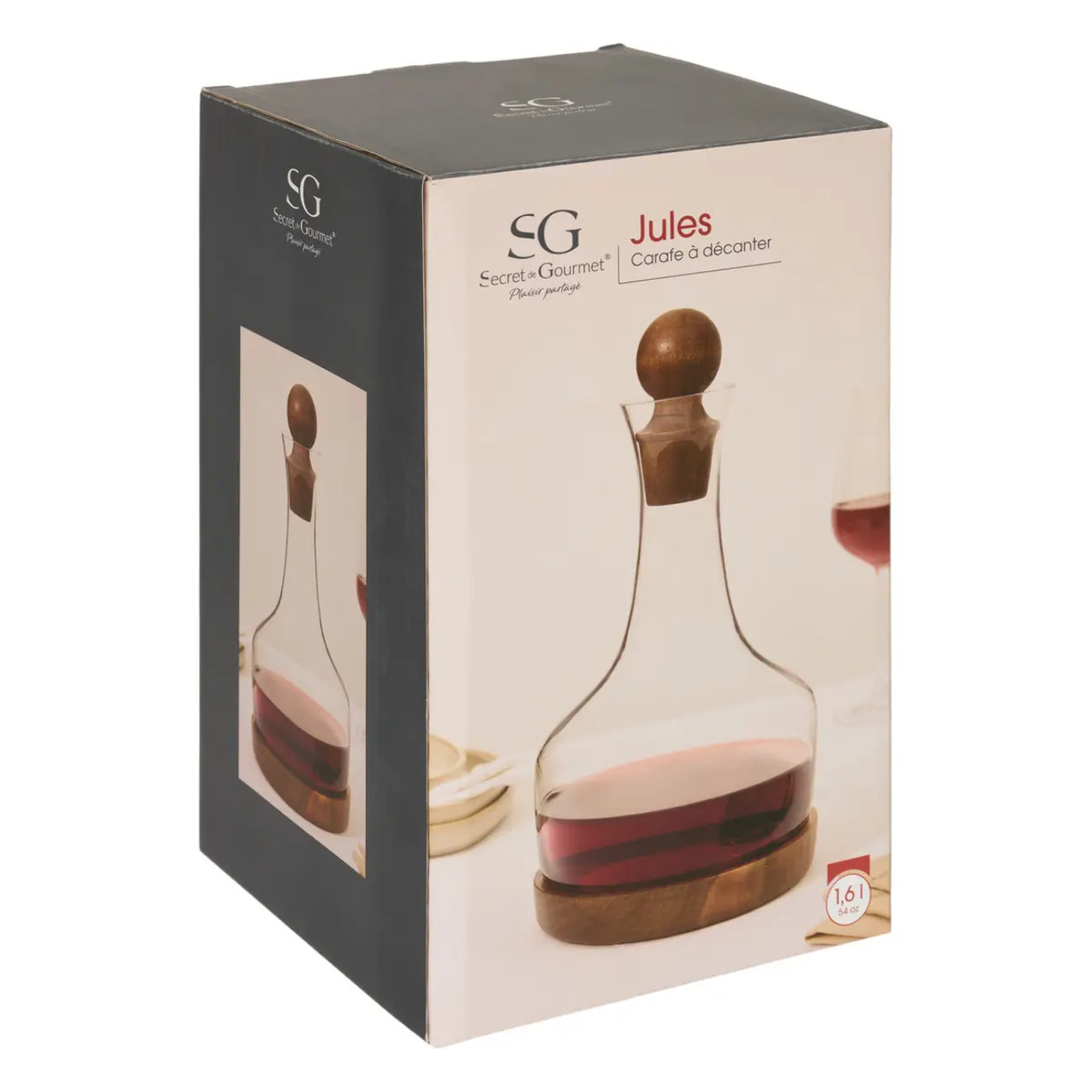 Carafe Jules 1,6L transparent