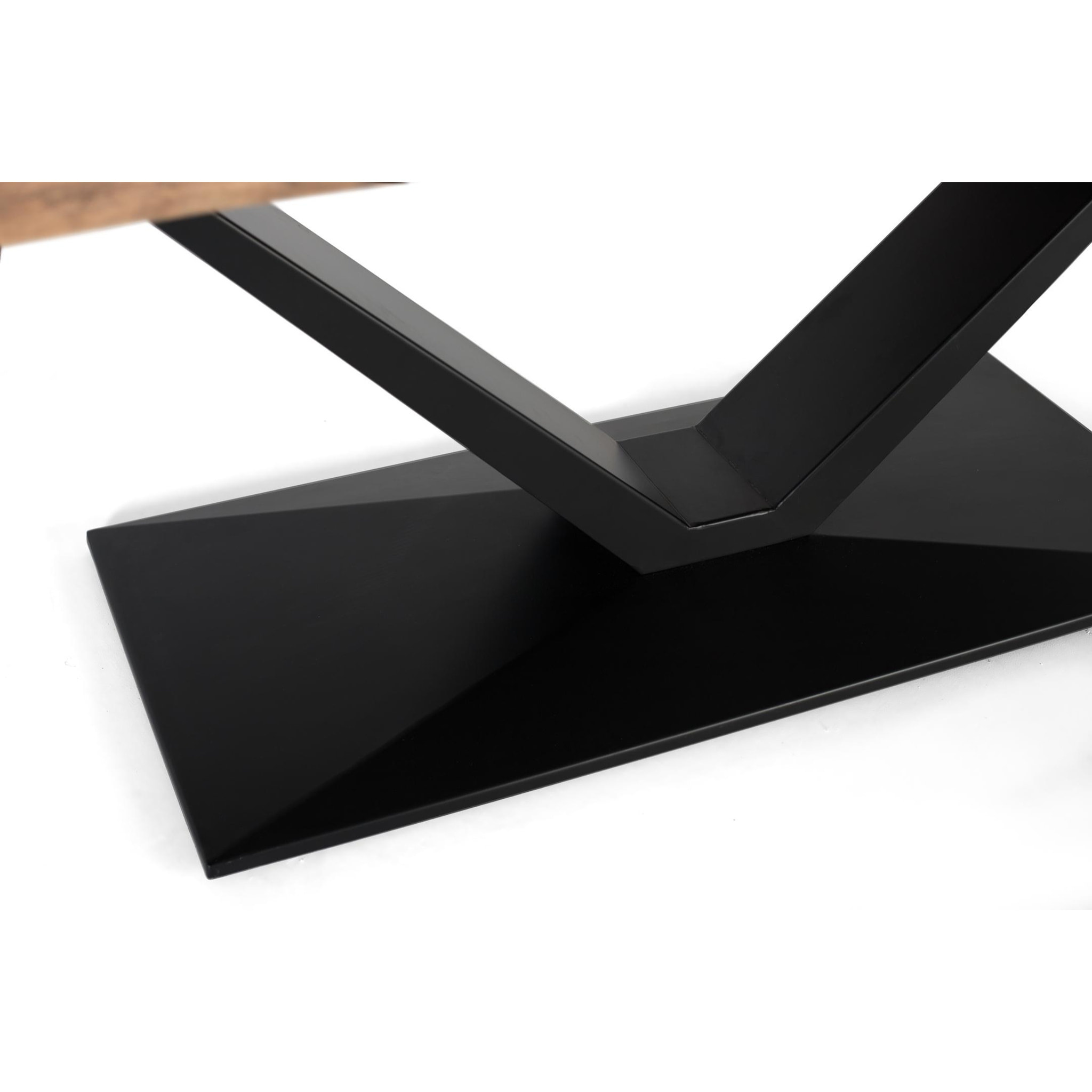 Mesas de Comedor de Madera Maciza de Acacia 200 Cm Estilo Industrial Moderno