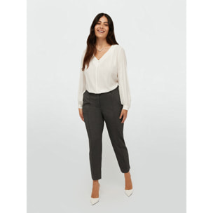 Fiorella Rubino - Blusa con collar de perlas - Blanco