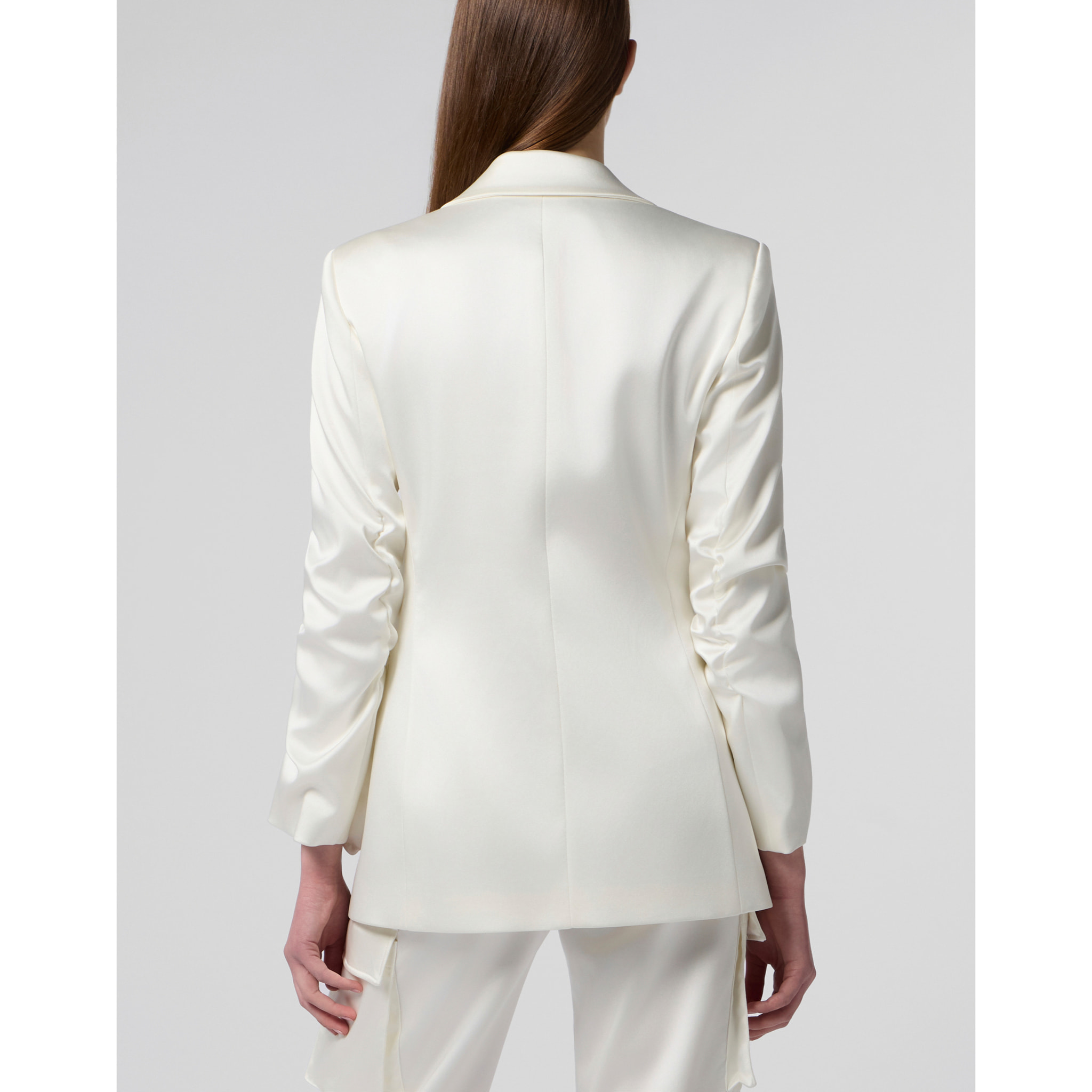 PHILIPP PLEIN Satin Cargo Fit Blazer