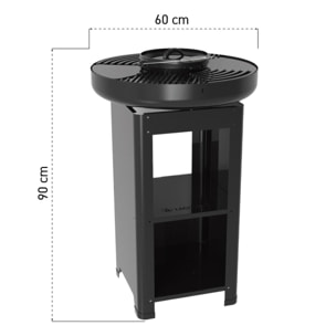 Brasero moderne noir ø60cm