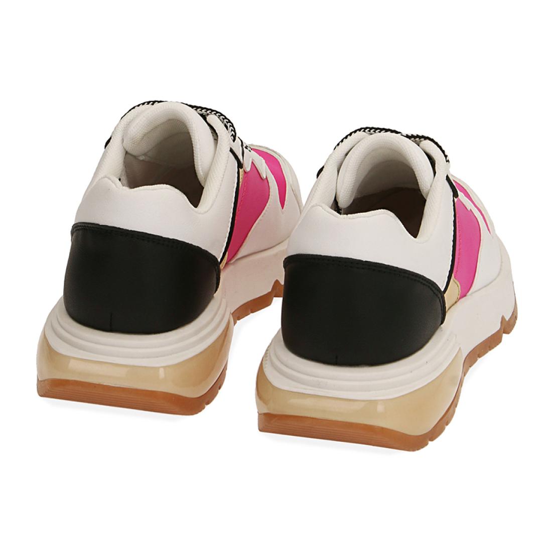 Sneakers bianco/fucsia