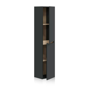 Columna de baño suspendida Opera Antracita - Roble