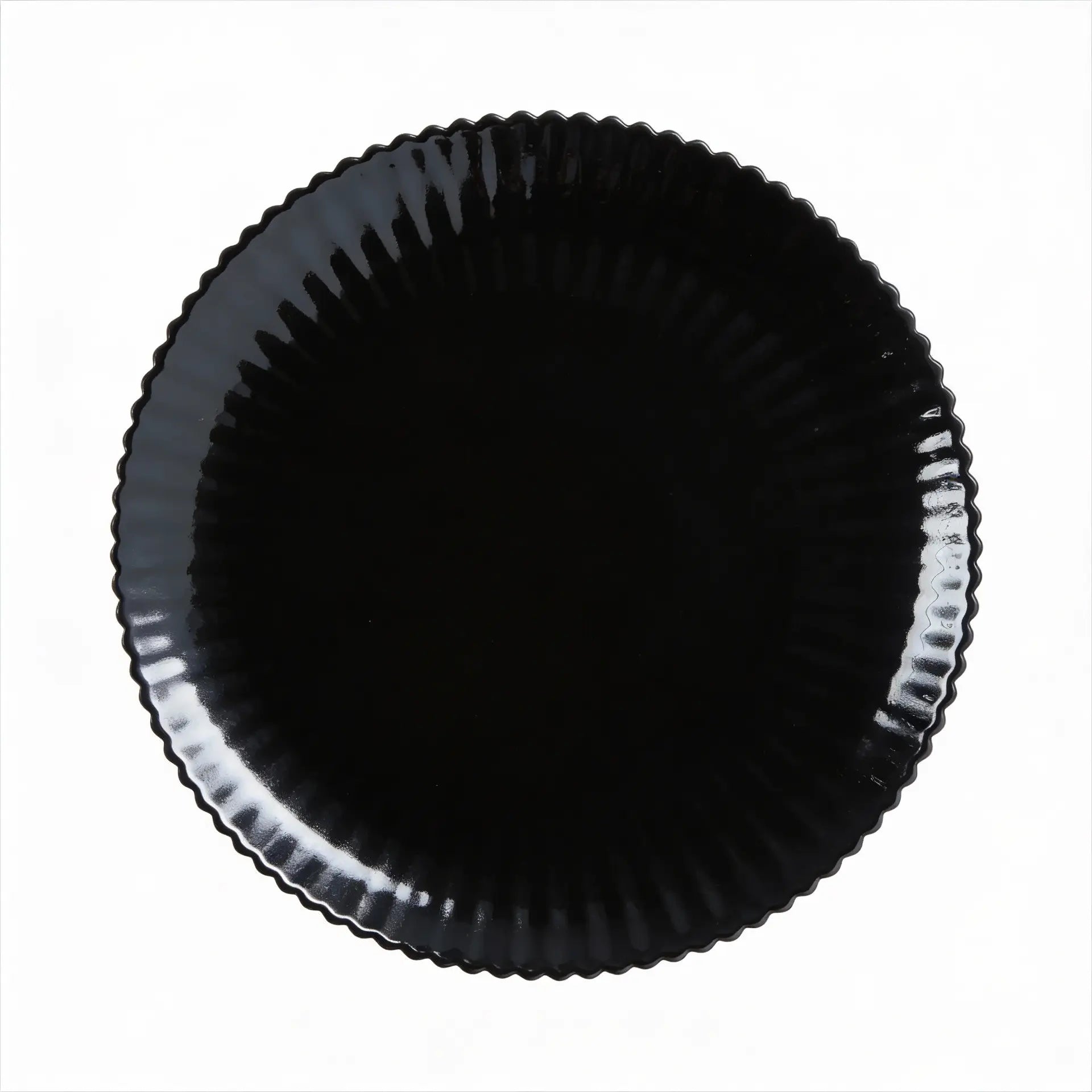 Assiette plate noire 25 cm Bloom - Luminarc