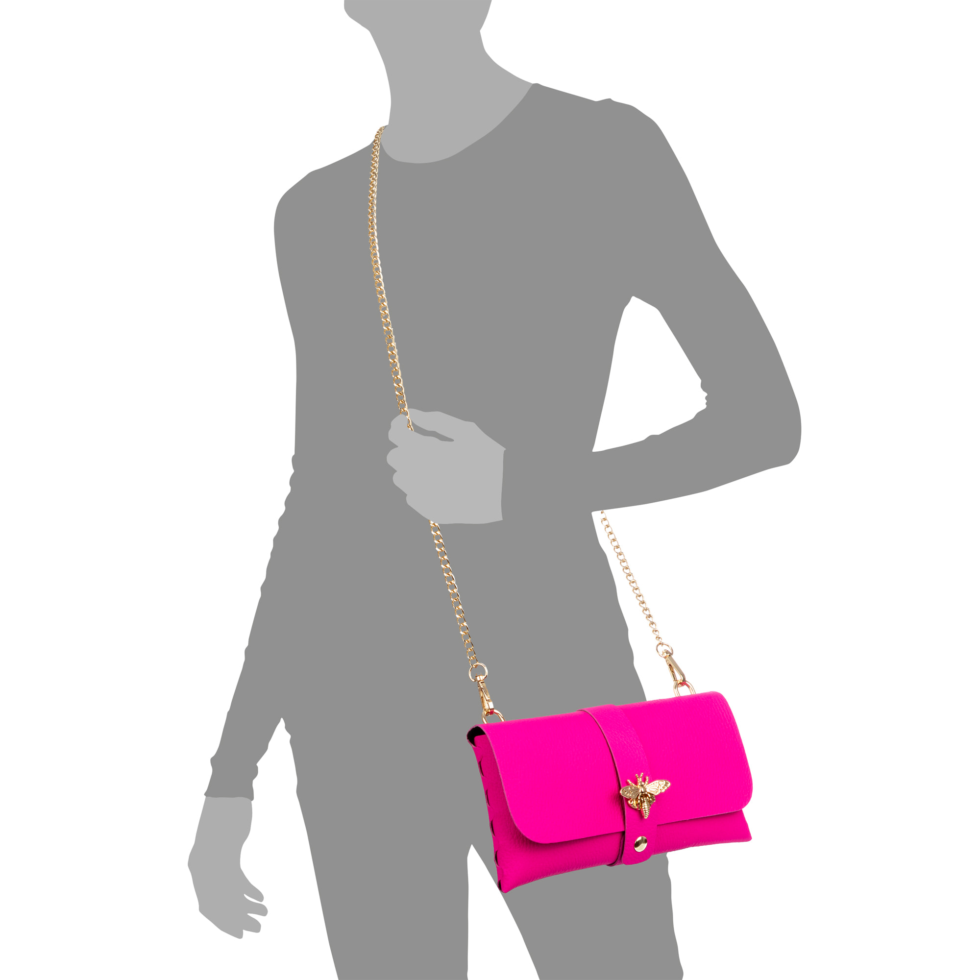 Amaseno bolso bandolera mujer. Piel auténtica Dollaro.