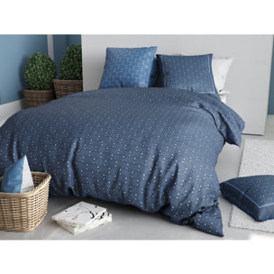 Parure housse de couette imprimée + 2 taies Azura