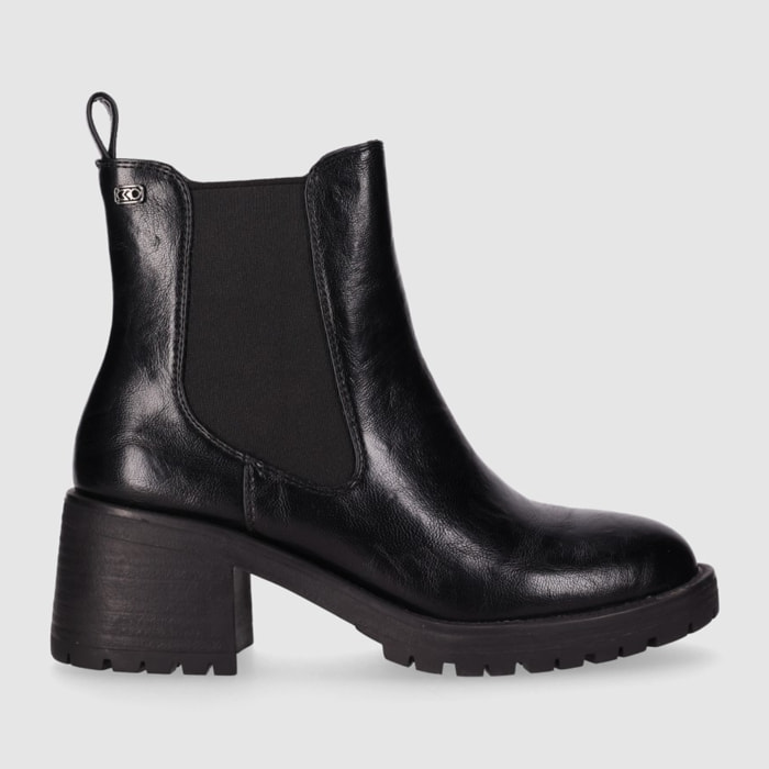 Botines - Negro - Tacón: 5 cm