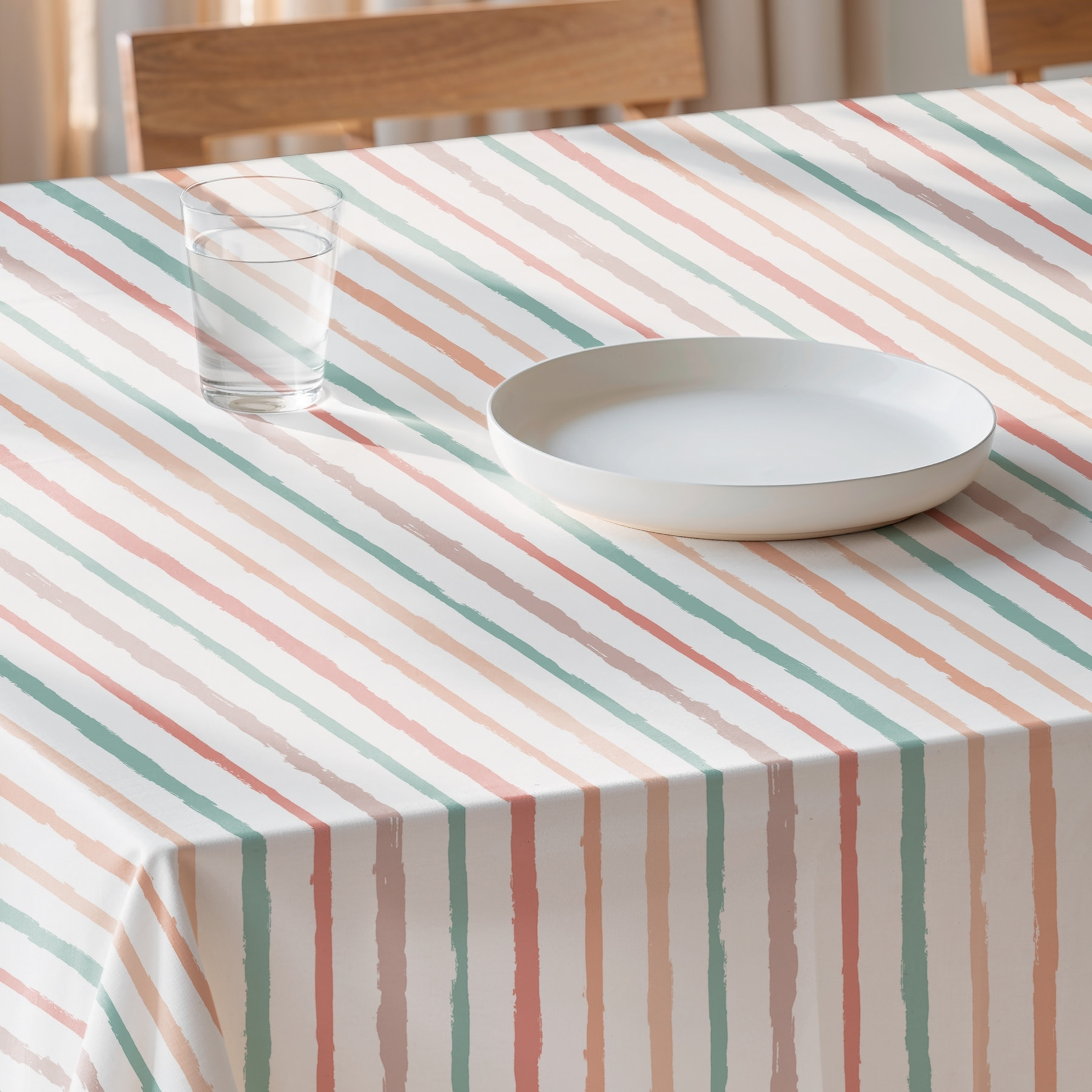 Nappe imprimée anti-tâches SELMA MULTICOLORE