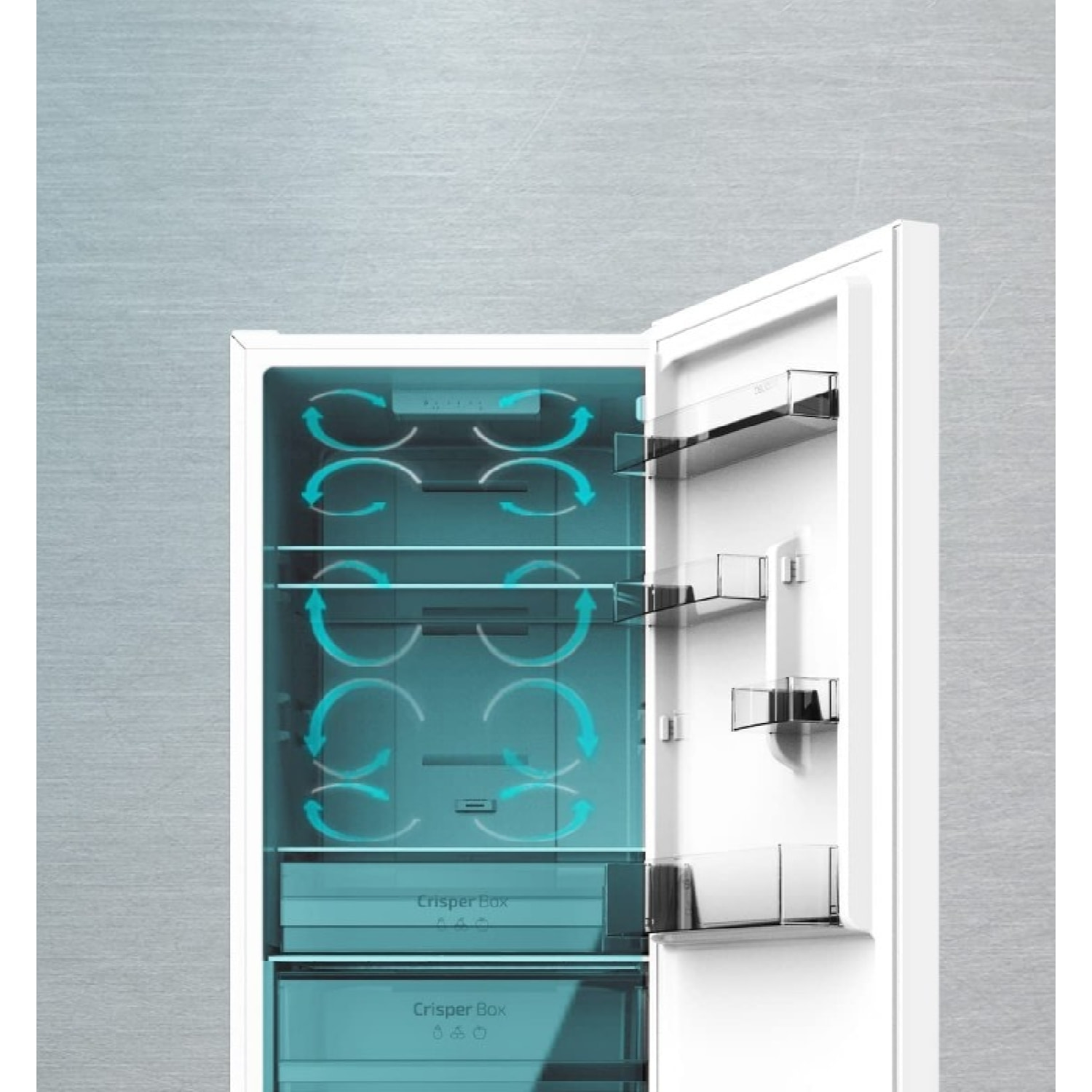 Cecotec Frigorífico combi Bolero CoolMarket Combi 322 White E