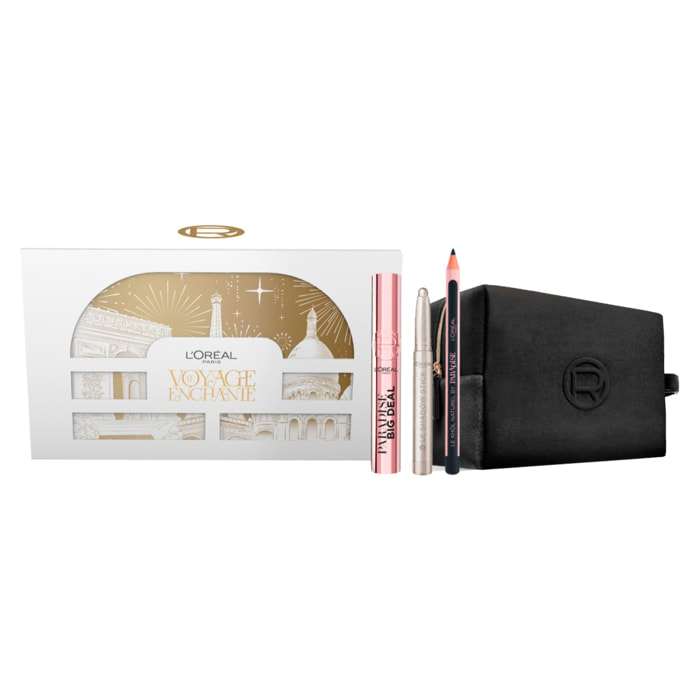 Confezione Regalo Natale Voyage Enchanté con Mascara Paradise Big Deal + Ombretto Le Shadow Stick + Matita Occhi Le Khol + Beauty Case