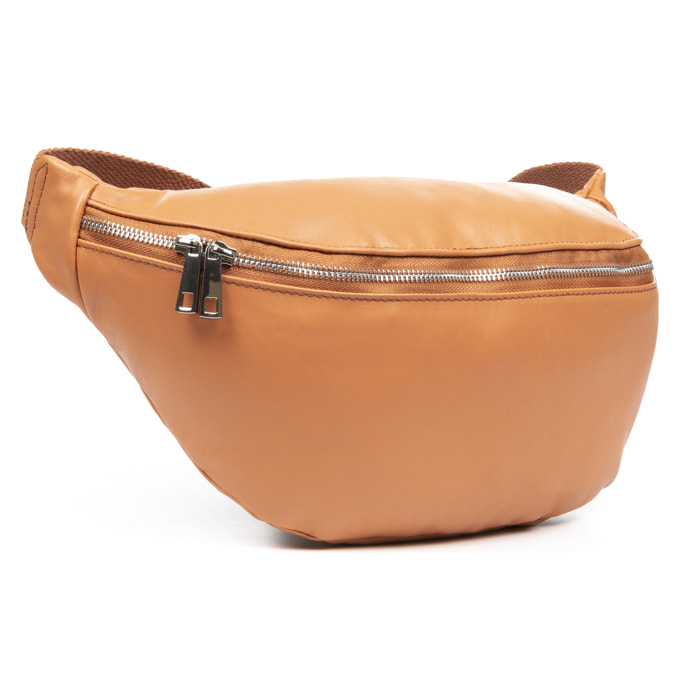Alfedena riñonera grande unisex. Piel auténtica Sauvage.