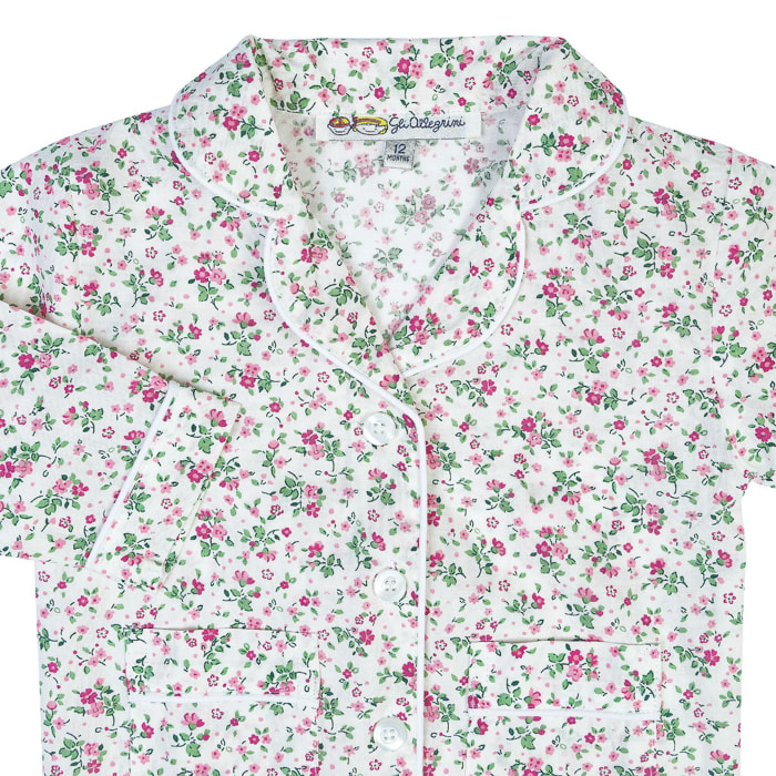 Pigiama Neonato ALLEGRINI fiori rosa