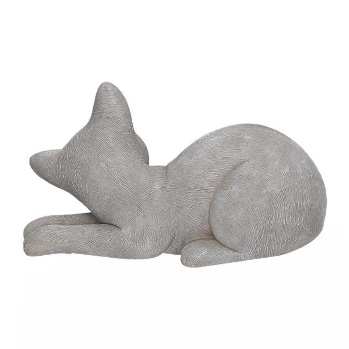 Gatto in resina grigio cm19x11,5h14,5