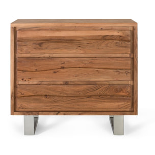 Commode 3 tiroirs 81x91x40cm