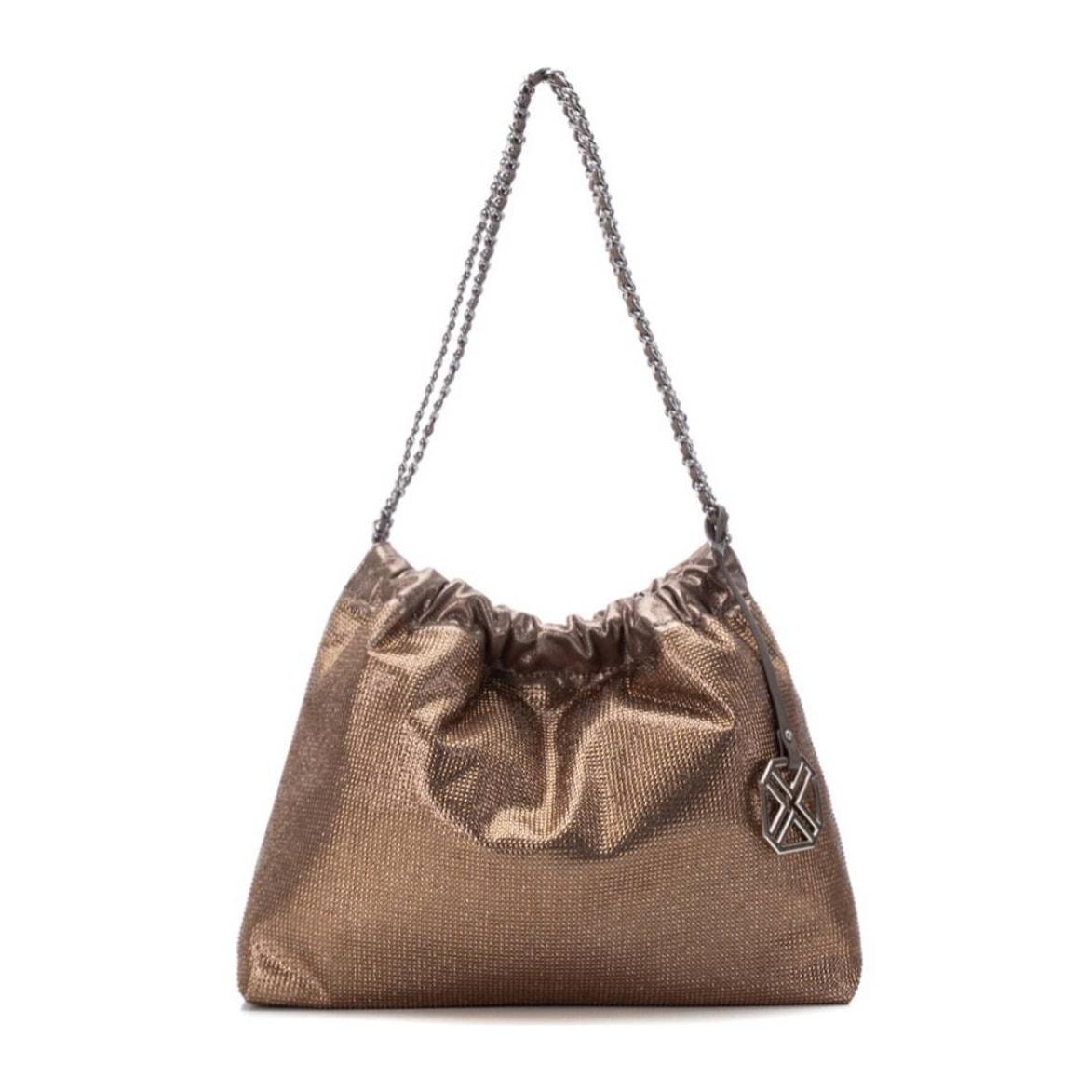 Bolso hombro bronce